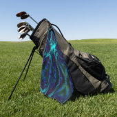 Cobalt Blue Design Golfhandtuch (Gras)