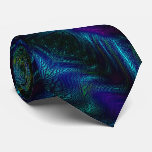 Cobalt Blue Design Krawatte (Gerollt)