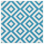 Cobalt Blue Diamonds Muster Stoff (Nahaufnahme)