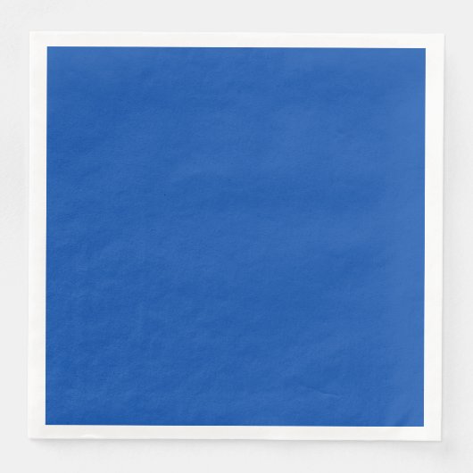Cobalt Blue Dinner Paper Napkin Serviette (Vorderseite)