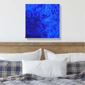 Cobalt Blue Earthenware Leinwanddruck (Insitu (Schlafzimmer))