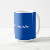 Cobalt Blue Einmalige Berufliche Kalligraphiebezei Kaffeetasse (VorderseiteRechts)