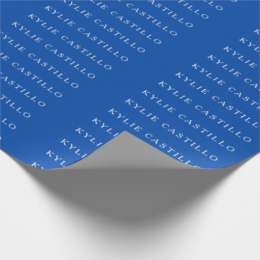 Cobalt Blue Einmalige Klassische Beruflich Geschenkpapier (Ecke)