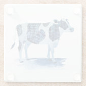 Cobalt Blue Farm Animes - Kuh Glasuntersetzer (Rückseite)