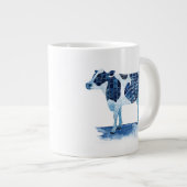 Cobalt Blue Farm Animes - Kuh Jumbo-Tasse (Vorderseite Rechts)