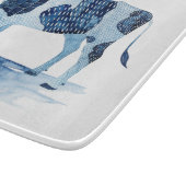 Cobalt Blue Farm Animes - Kuh Schneidebrett (Ecke)
