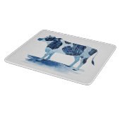 Cobalt Blue Farm Animes - Kuh Schneidebrett (Ecke)