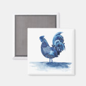 Cobalt Blue Farm Animes - Rooster Magnet (Vorderseite/Rückseite)