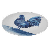 Cobalt Blue Farm Animes - Rooster Schneidebrett (Ecke)