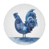 Cobalt Blue Farm Animes - Rooster Schneidebrett (Vorderseite)