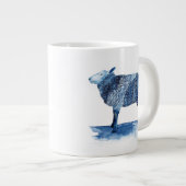 Cobalt Blue Farm Animes - Schafe Jumbo-Tasse (Vorderseite Rechts)
