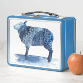 Cobalt Blue Farm Animes - Schafe Metall Brotdose (Beispiel)