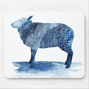 Cobalt Blue Farm Animes - Schafe Mousepad