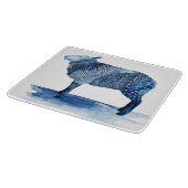 Cobalt Blue Farm Animes - Schafe Schneidebrett (Ecke)