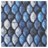 Cobalt Blue Fish Scales Metallic Look Muster Stoff (Muster)