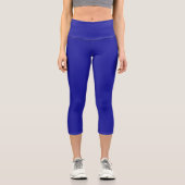 Cobalt Blue Fitness Capri Leggings (Vorderseite)