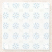 Cobalt Blue Floral  Butterfly Motif Coaster Glasuntersetzer (Rückseite)