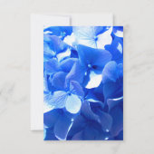 Cobalt blue floral elegant blue hydrangeas Wedding Einladung (Rückseite)