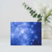Cobalt Blue Galaxy Burst Postkarte (Stehend Vorderseite)