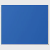 Cobalt Blue Glossy Wrapping Paper Geschenkpapier (Flach)