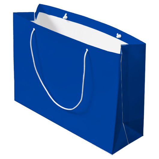 Cobalt Blue Große Geschenktüte (Rückseite Schrägansicht)