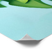 Cobalt Blue Hyacinths und Hydrangeas Poster (Ecke)