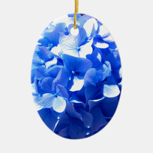 Cobalt Blue Hydrangea Keramikornament