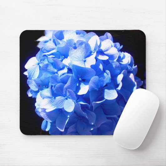 Cobalt Blue Hydrangea Mousepad (Mit Mouse)