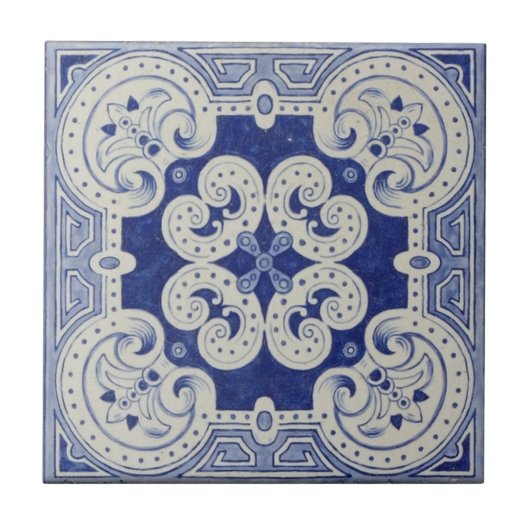 Cobalt Blue Keramik Tile Fliese (Vorderseite)