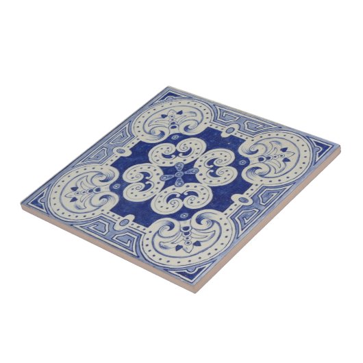 Cobalt Blue Keramik Tile Fliese (Seite)