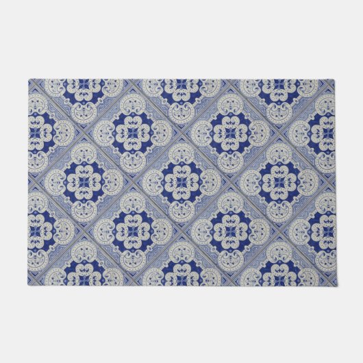 Cobalt Blue Keramik Tile Fußmatte (Vorderseite)