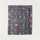 Cobalt Blue Khyrdagyd: Authentisches 19. Jahrhunde Wandteppich (Vorderseite)