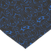 Cobalt Blue Mandala mit komplizierter Symmetrie Großer Tischläufer (Ecke)