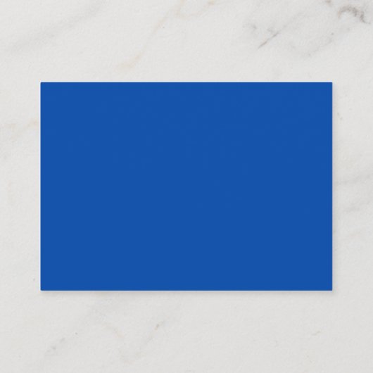 Cobalt Blue Mighty Business Card Visitenkarte (Rückseite)