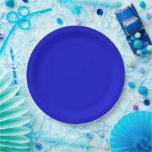Cobalt Blue Paper Plate Pappteller (Party)