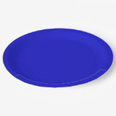 Cobalt Blue Paper Plate Pappteller (Schrägansicht)