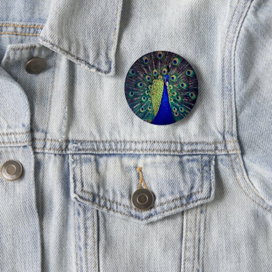 Cobalt Blue Peacock Button (Beispiel)