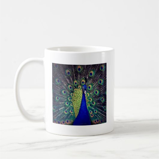 Cobalt Blue Peacock Kaffeetasse (Links)