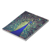 Cobalt Blue Peacock Notizblock (Rotiert)