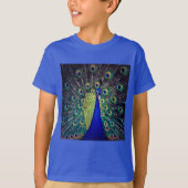 Cobalt Blue Peacock T-Shirt (Vorderseite)