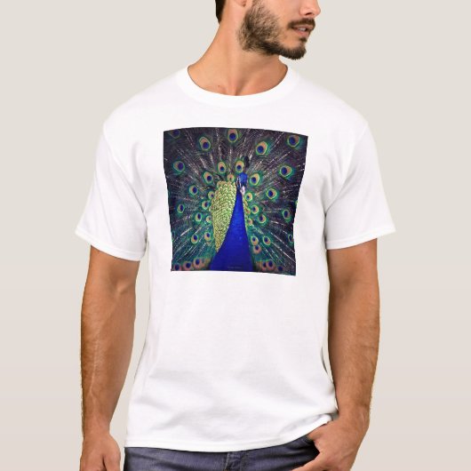 Cobalt Blue Peacock T-Shirt (Vorderseite)