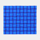 Cobalt Blue Ribbon Fleece Blanket (Vorderseite (Horizontal))
