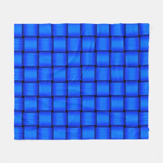 Cobalt Blue Ribbon Fleece Blanket (Vorderseite (Horizontal))