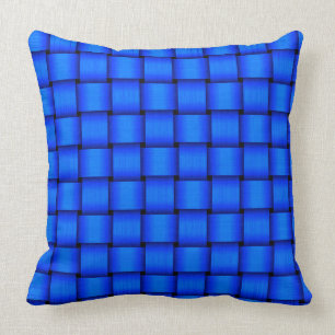 Cobalt Blue Ribbon Throw Kissen