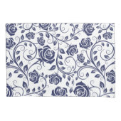 Cobalt Blue Rose Pillowcase Kissenbezug (Vorderseite-Links)