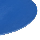 Cobalt Blue Round Glass Cutting Board Schneidebrett (Ecke)