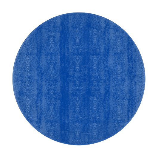 Cobalt Blue Round Glass Cutting Board Schneidebrett (Vorderseite)