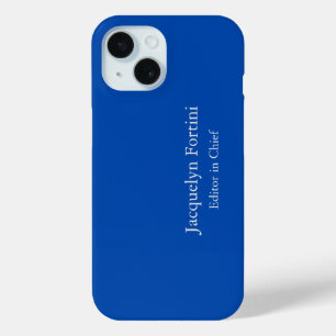 Cobalt Blue Schlicht Elegante Modernes Minimalisti Case-Mate iPhone Hülle