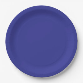 Cobalt Blue Solid Blue Pappteller
