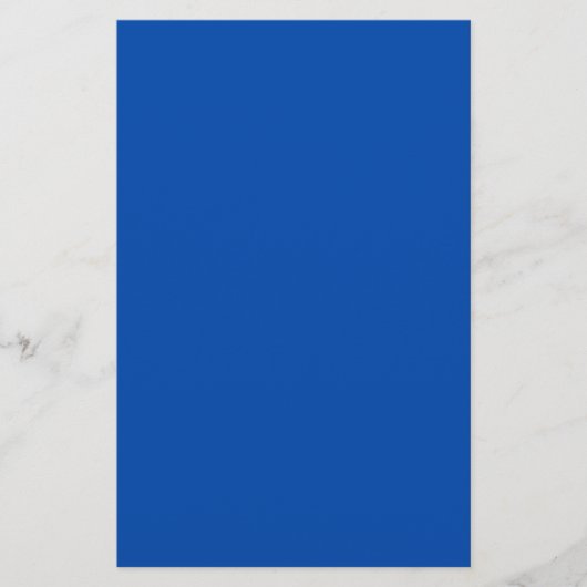 Cobalt Blue Solid Color Briefpapier (Vorderseite)